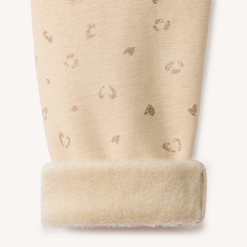 Κολάν jersey με επένδυση sherpa και γκλίτερ για κορίτσι 