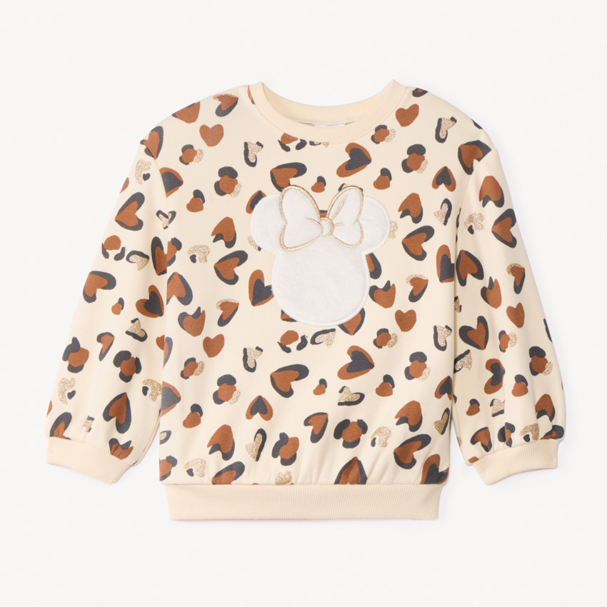 Sweat oversize imprimé cœurs tachetés Minnie Disney pour bébé fille 