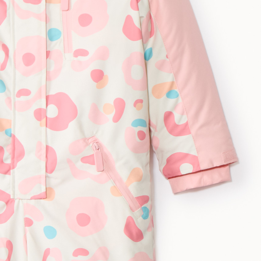 Combinaison de ski imprimé arty pour fille  