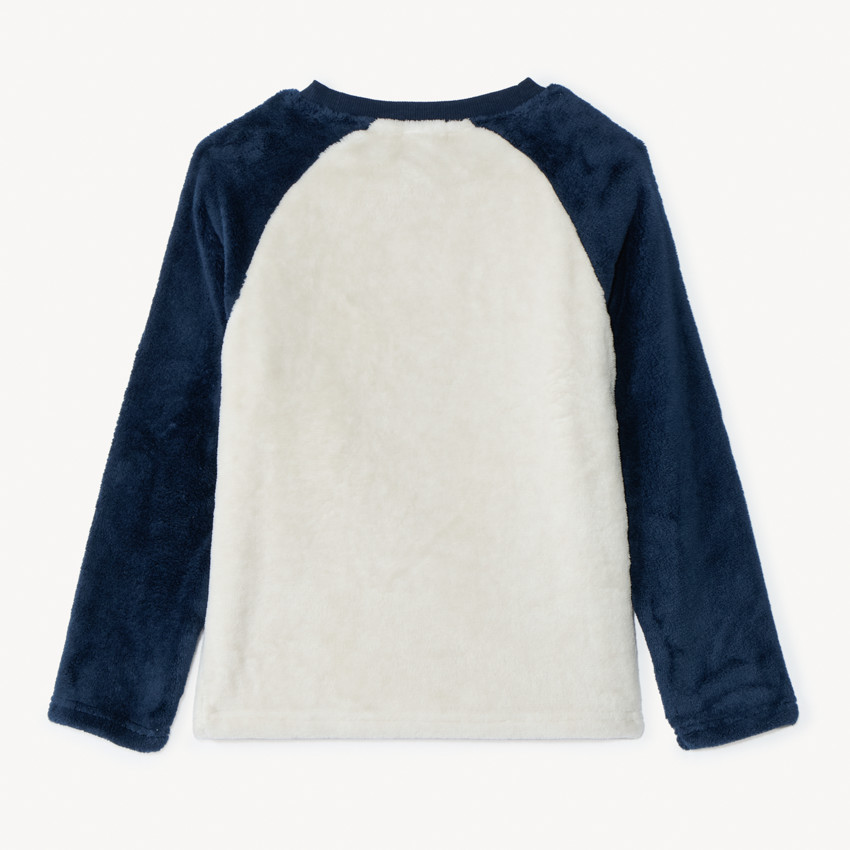 Set pyjama ludique ours en sherpa pour garçon 