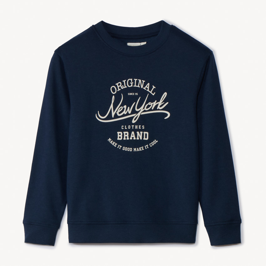 Φούτερ molleton με φαντεζί σχέδιο για αγόρι 