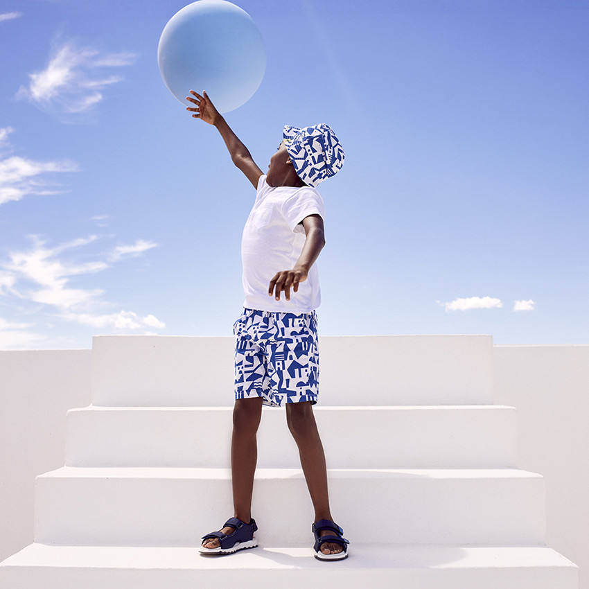 T-shirt κοντομάνικο με τσέπη και σχέδιο φοίνικα 