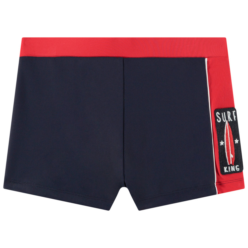 Μπόξερ μαγιό δίχρωμο με κεντημένο patch surf για αγόρι 