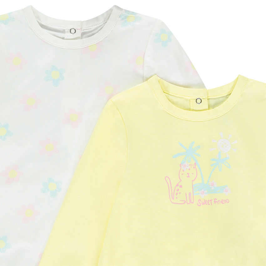 Σέτ από 4 φορμάκια φαντασίας από jersey για μωρό κορίτσι 