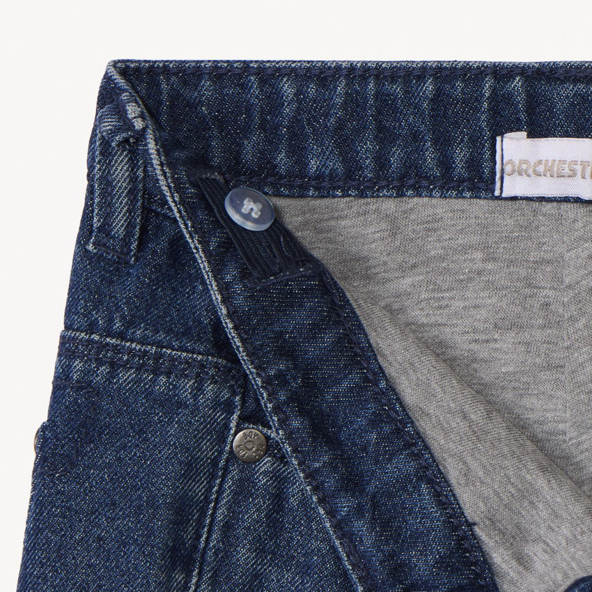 Τζιν ίσιο μονόχρωμο για αγόρι 