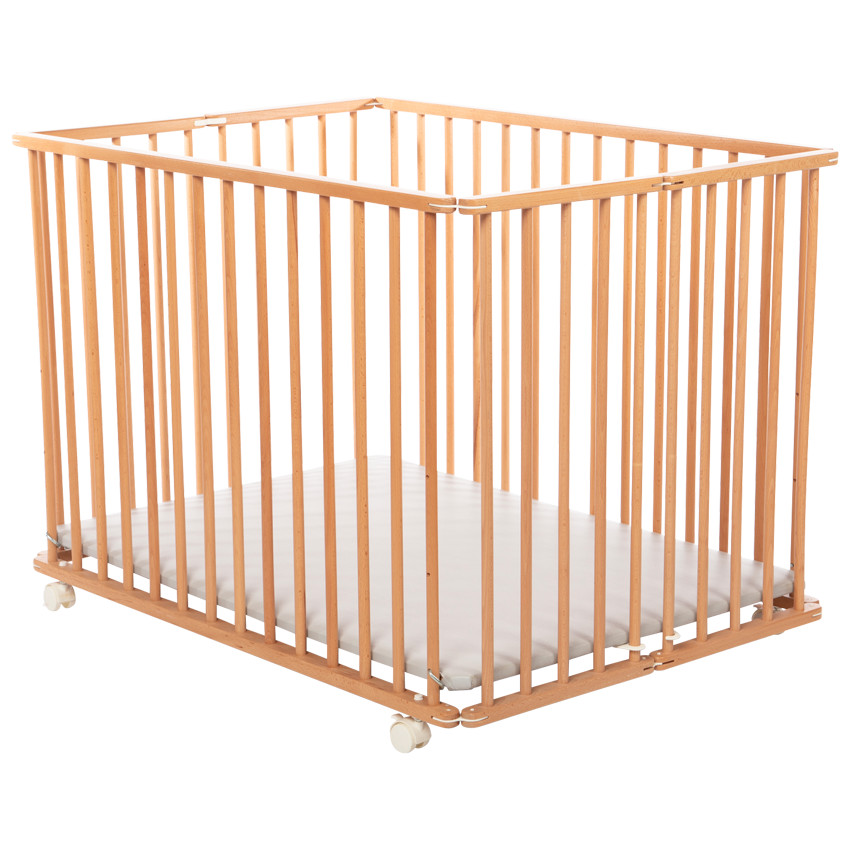 Πάρκο που διπλώνει ξύλινο - Καφέ 