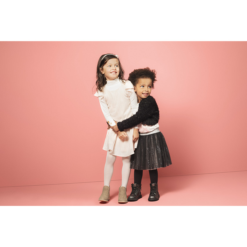 Bandeau avec fleur en tulle pailleté pour fille 