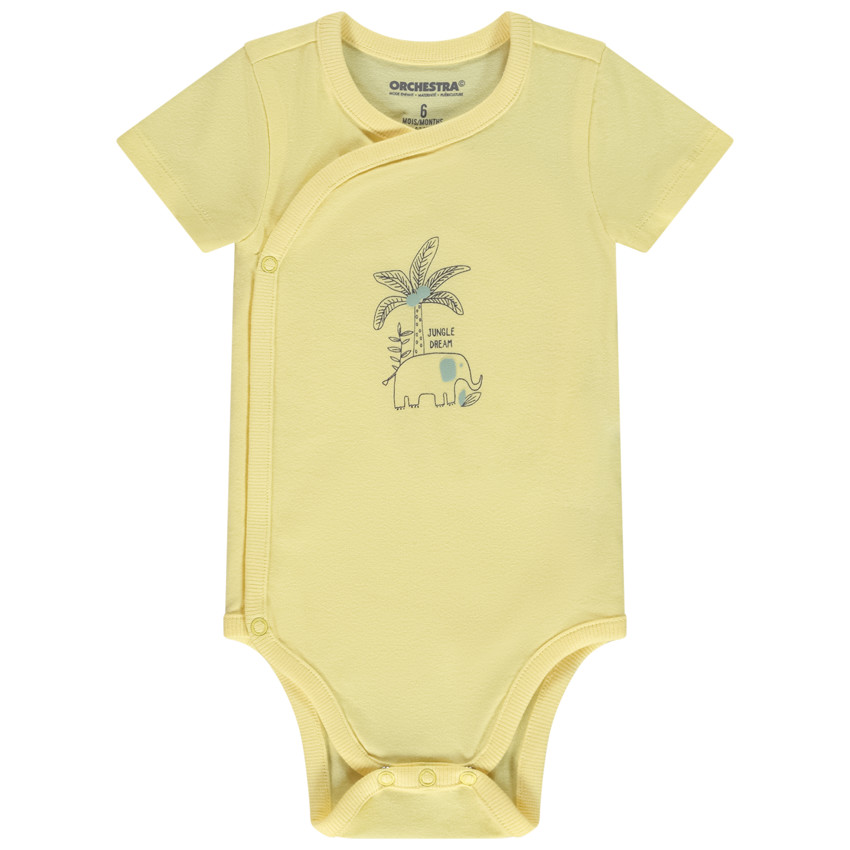 Σετ από 3 φανταχτερά κορμάκια με κοντά μανίκια για αγόρι - διαφορετικά ανοίγματα ανάλογα με την ηλικία 