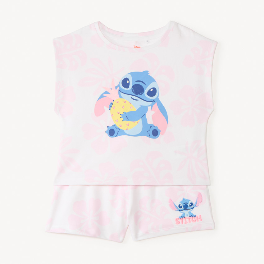 Σετ 2 τεμαχίων μπλούζα + σορτσάκι Stitch Disney για κορίτσι 