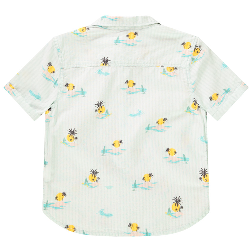 Πουκάμισο κοντομάνικο βαμβακερό με σχέδιο νησί για αγόρι  Additional Πουκάμισο κοντομάνικο βαμβακερό με σχέδιο νησί για αγόρι