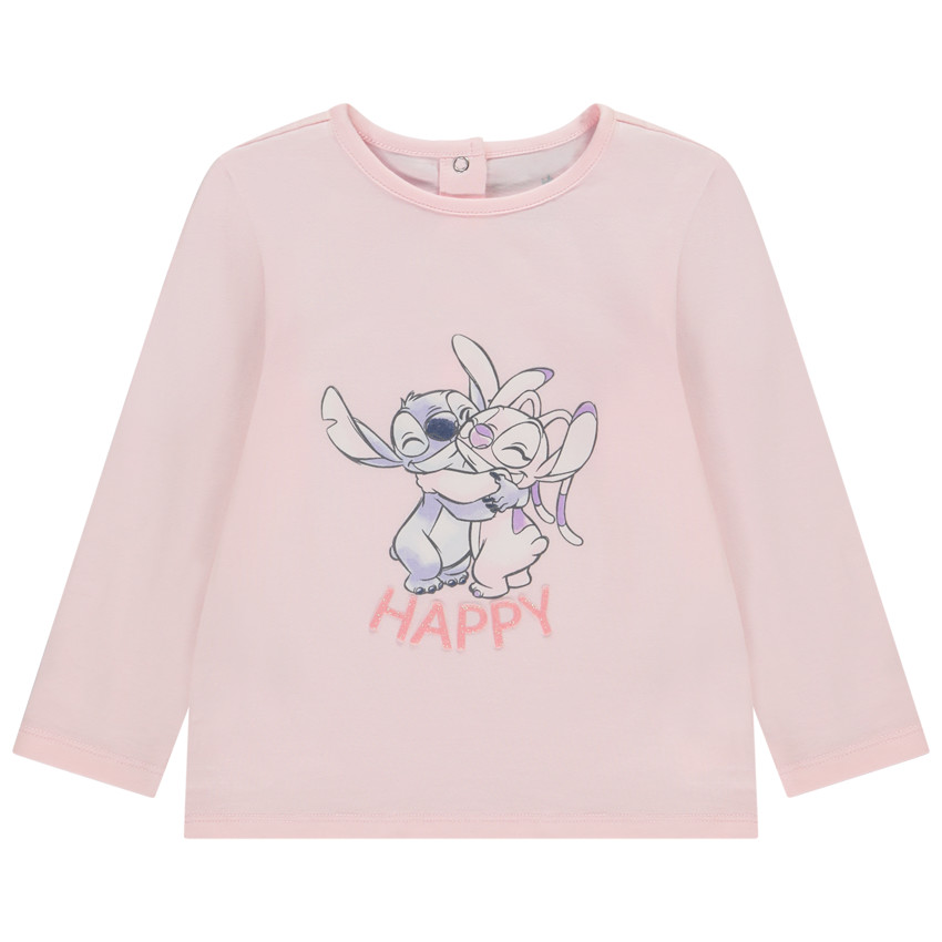 T-shirt μακρυμάνικο Stitch & Angel Disney για κορίτσι μωρό 