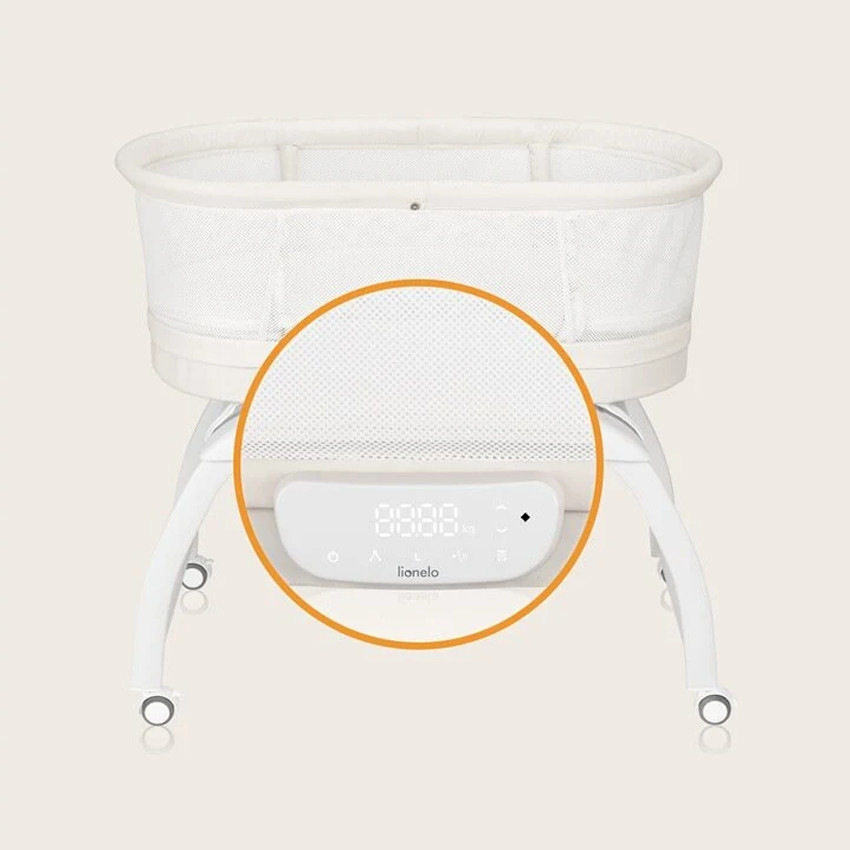 Hλεκτρικό Λίκνο με Ενσωματωμένη Ζυγαριά Coral White Lionelo  