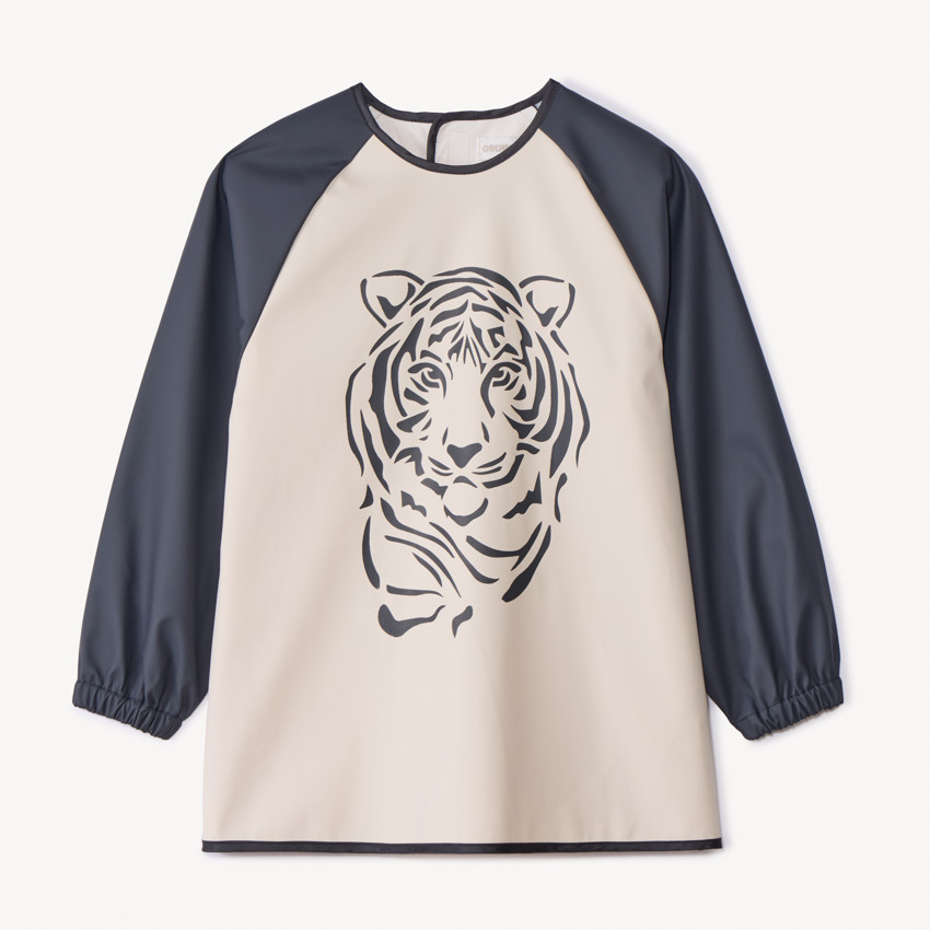 Ποδιά ζωγραφικής με τύπωμα τίγρης για αγόρι 