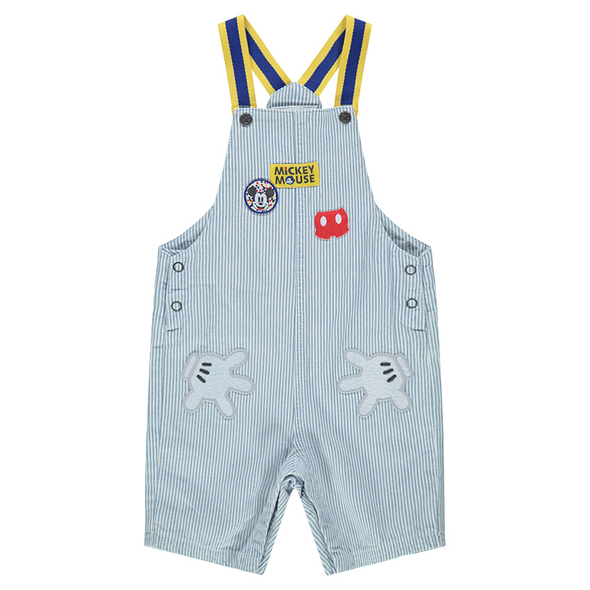 Σαλοπέτα με λεπτές κάθετες ρίγες και μπαλώματα Μίκι Disney 