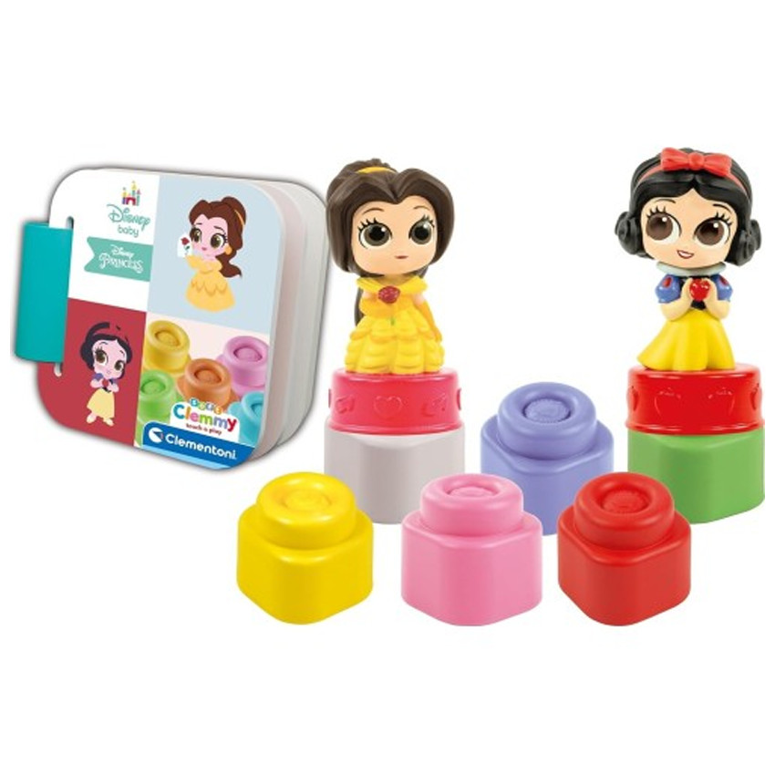 Clementoni Soft Clemmy Disney Princess Playset Τουβλάκια Πριγκίπισσες 