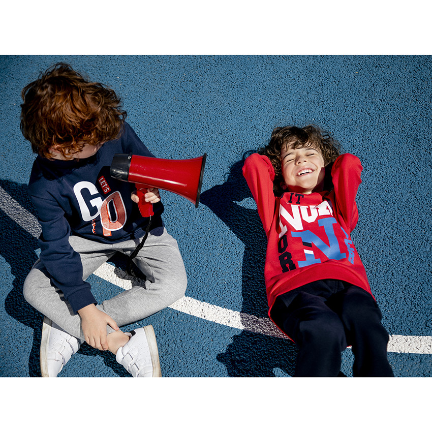 Jogging molleton με μήνυμα για αγόρι 