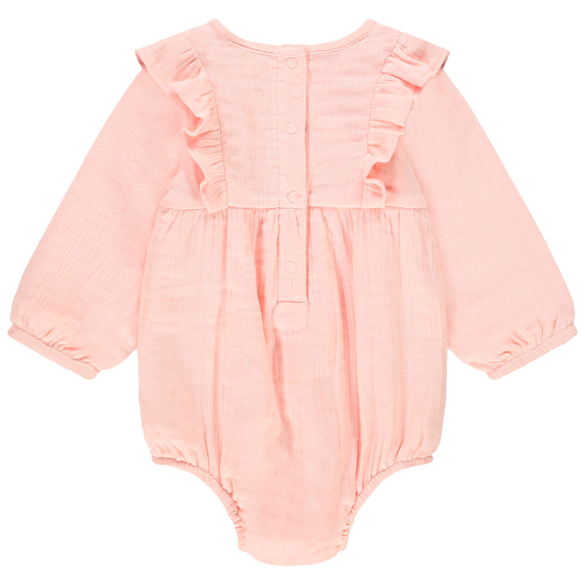 Body μακρυμάνικο ροζ σχέδιο Marie Aristoγάτες  Disney για bebe κορίτσι 