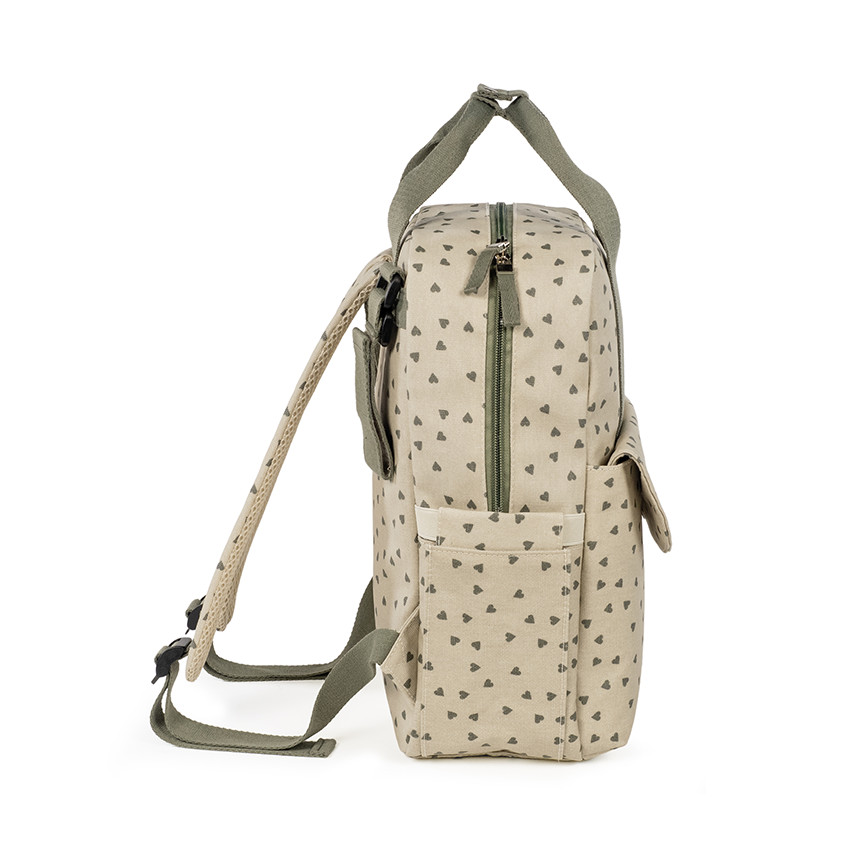 Τσάντα Αλλαξιέρα Backpack Poppy Olive Hearts 