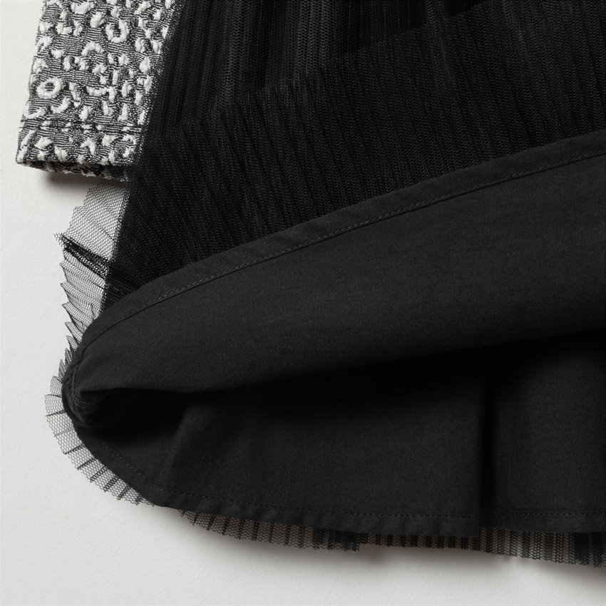 Γιορτινό φόρεμα effet 2 σε 1 με σχέδιο léopard για κορίτσι 