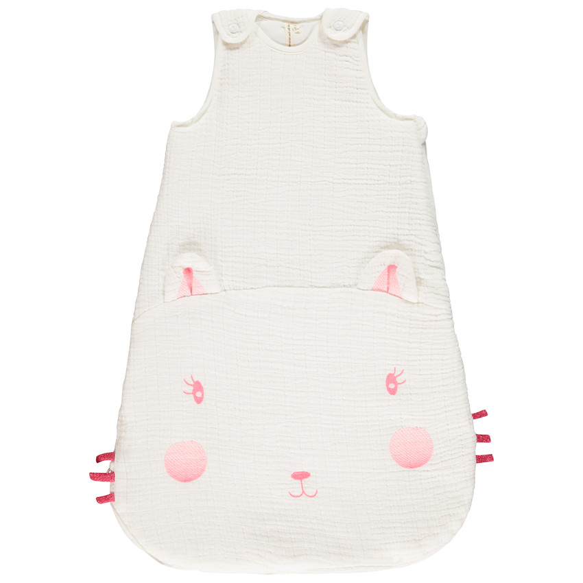 Υπνόσακος χωρίς μανίκια από βαμβακερή γάζα TOG 3.5 - Chat 