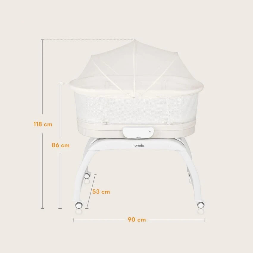 Hλεκτρικό Λίκνο με Ενσωματωμένη Ζυγαριά Coral White Lionelo  