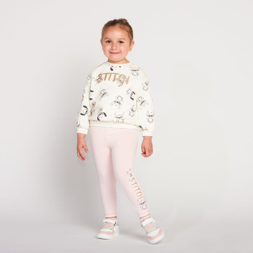 Sweat molleton imprimé Stitch Disney pour bébé fille 