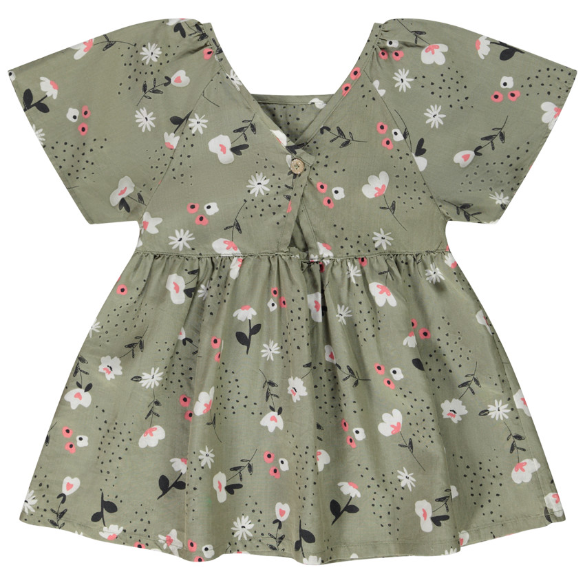 Τουνίκ κοντομάνικο lyocell με σχέδιο floral για κορίτσι 