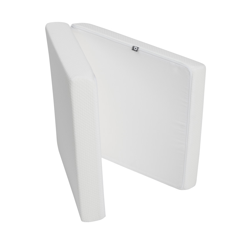 Πτυσσόμενος ταξιδιωτικός матelas 60 x 120 εκ. λευκός 