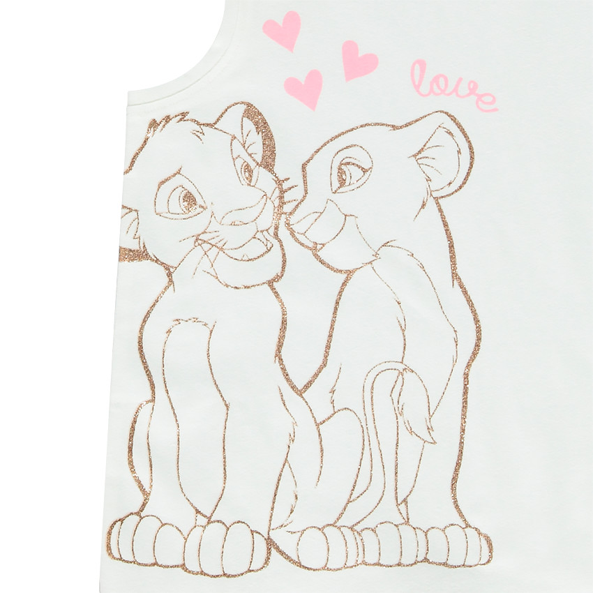 Pyjama débardeur et short Le Roi Lion pour fille 