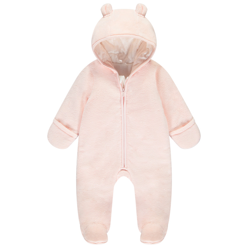 Σαλοπέτα αρκουδάκι από sherpa για μωρό κορίτσι 