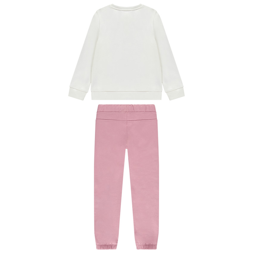 Σετ φόρμας molleton με σχέδιο για κορίτσι 