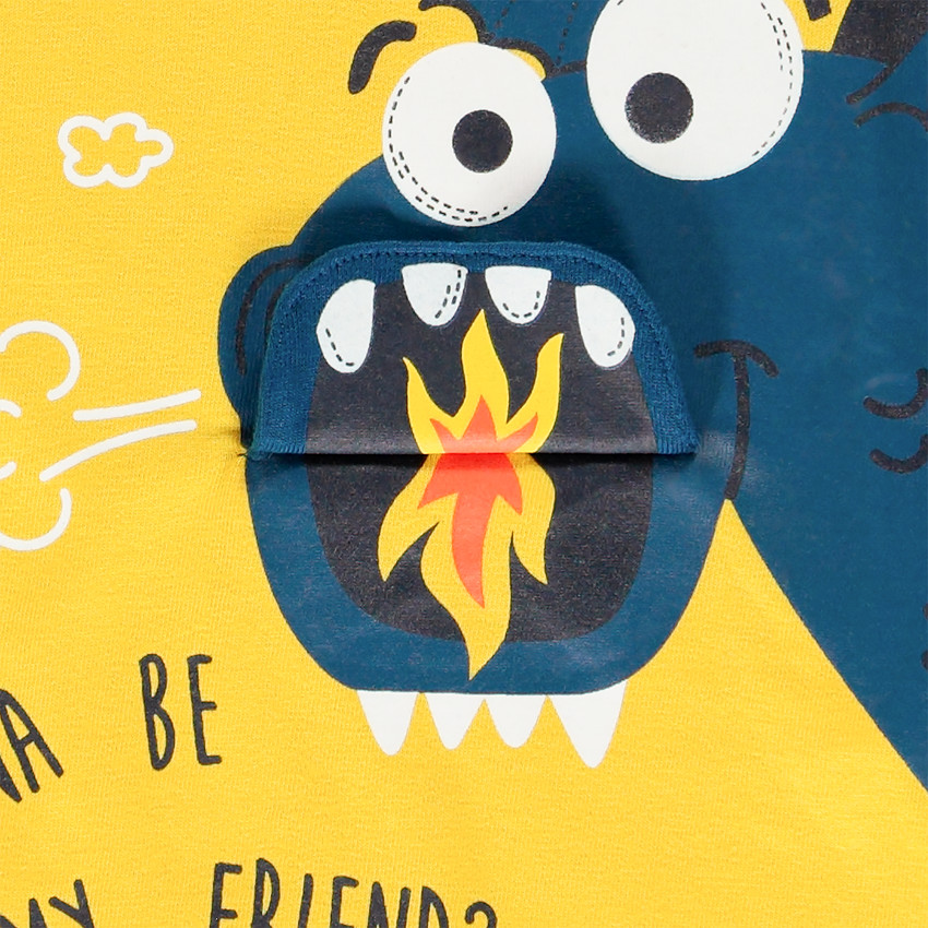 T-shirt κοντομάνικο κίτρινο  με οργανικό βαμβάκι για bebe αγόρι  Additional T-shirt κοντομάνικο κίτρινο  με οργανικό βαμβάκι για bebe αγόρι