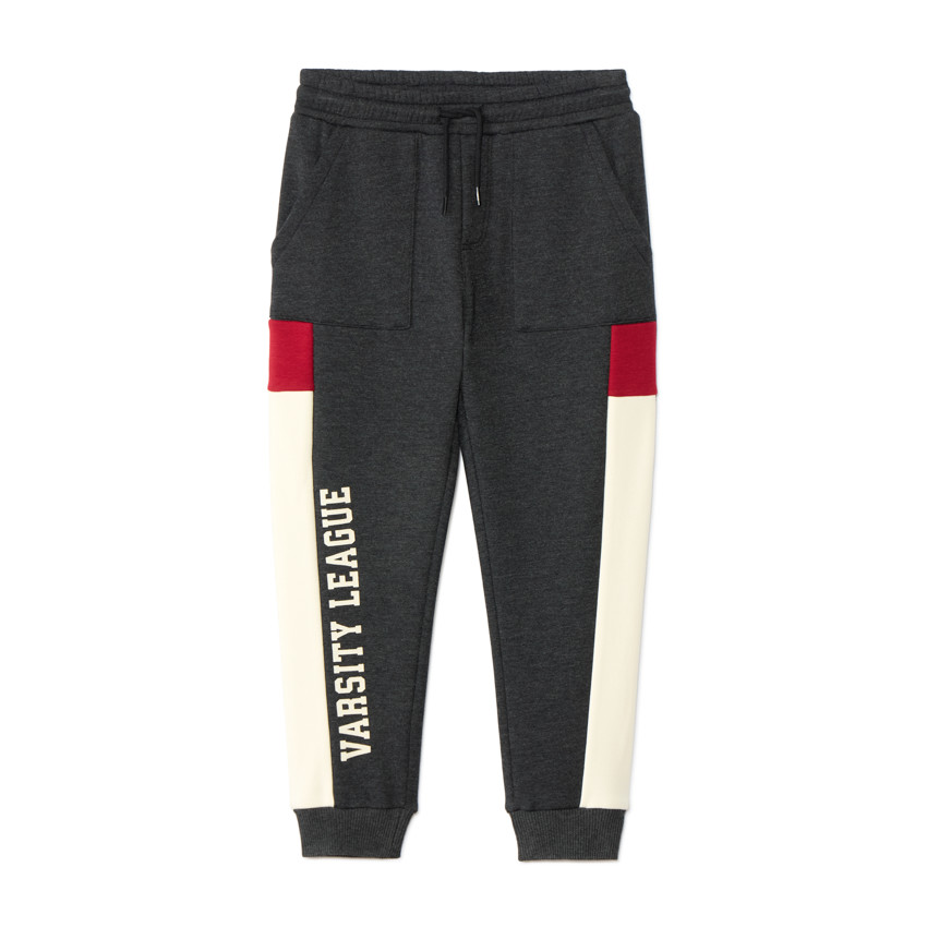 Jogging molleton contrecollé velours pour garçon 