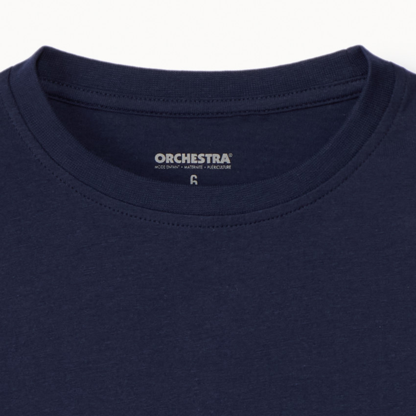 Κοντομάνικο μπλουζάκι μονόχρωμο για αγόρι 