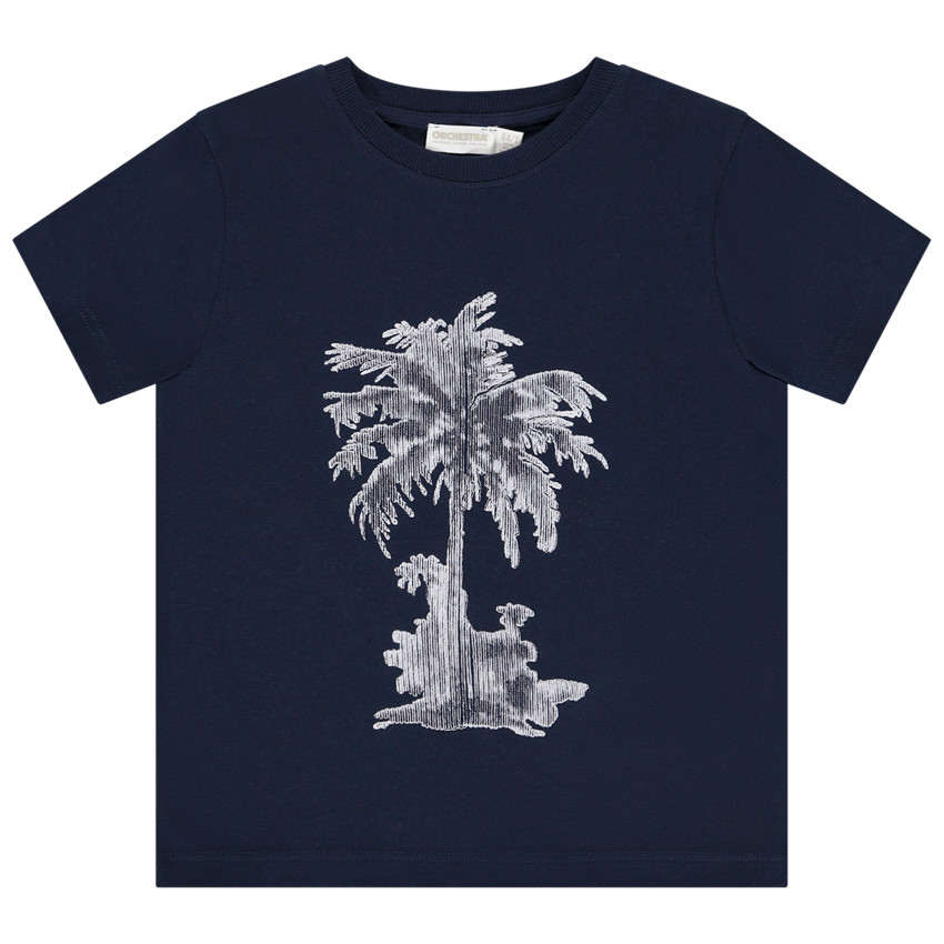 Κοντομάνικο μπλουζάκι με ρεαλιστικό κέντημα για αγόρι 