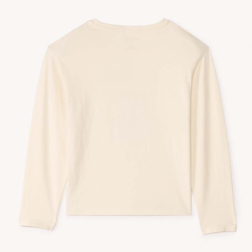 T-shirt à manches longues imprimé ourson pour fille 