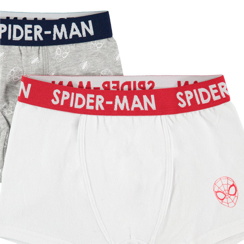 Σετ 2 μποξεράκια από βιολογικό βαμβάκι με στάμπα Spiderman 