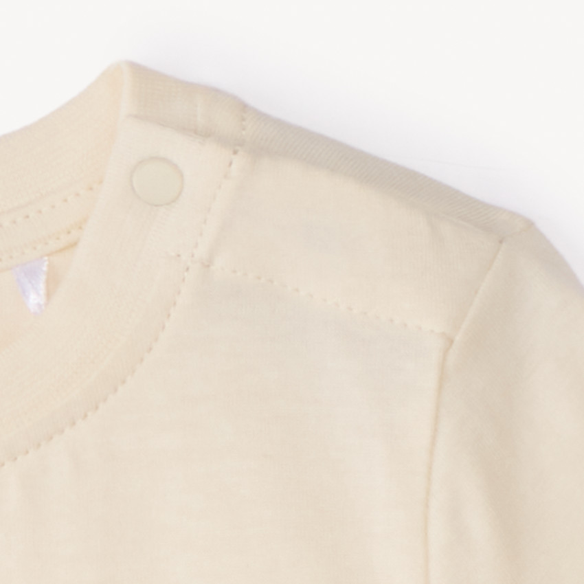 T-shirt à manches courtes uni avec imprimé fantaisie pour bébé garçon 