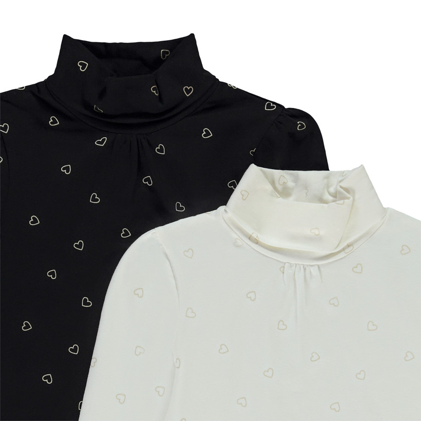 Σετ από 2 ζιβάγκο με σχέδιο καρδιές για κορίτσι 