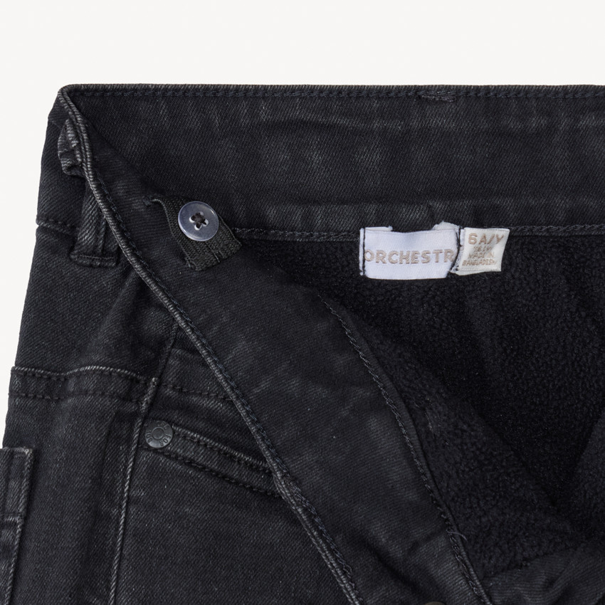 Jean droit doublé en micropolaire pour garçon 