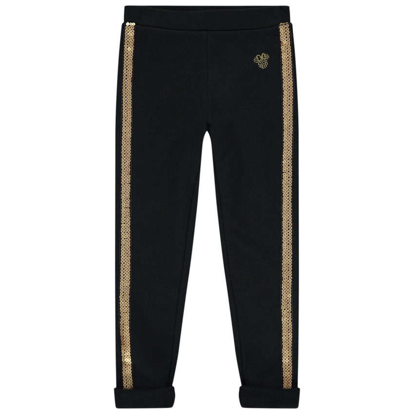 Legging uni à bands en sequins motif Minnie Disney 