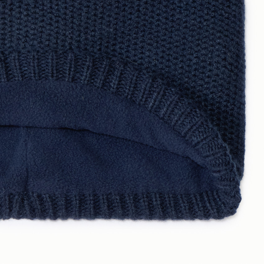 Snood πλεκτό μονόχρωμο με επένδυση micropolaire 