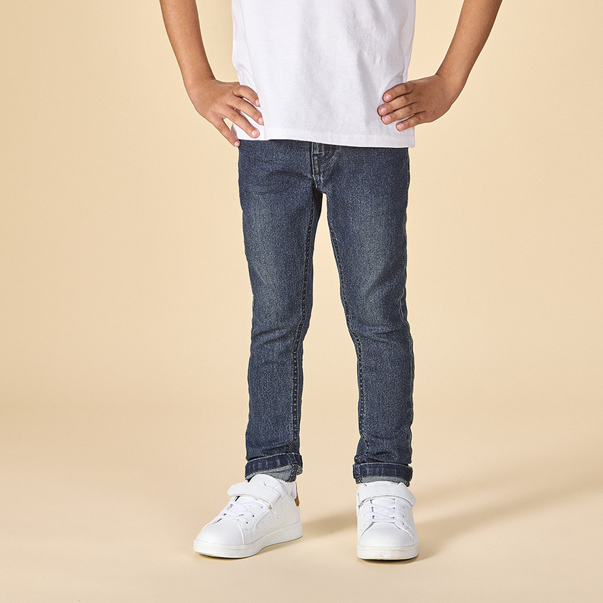 Τζιν σλιμ με εφέ ξεθωριασμένου για αγόρι 