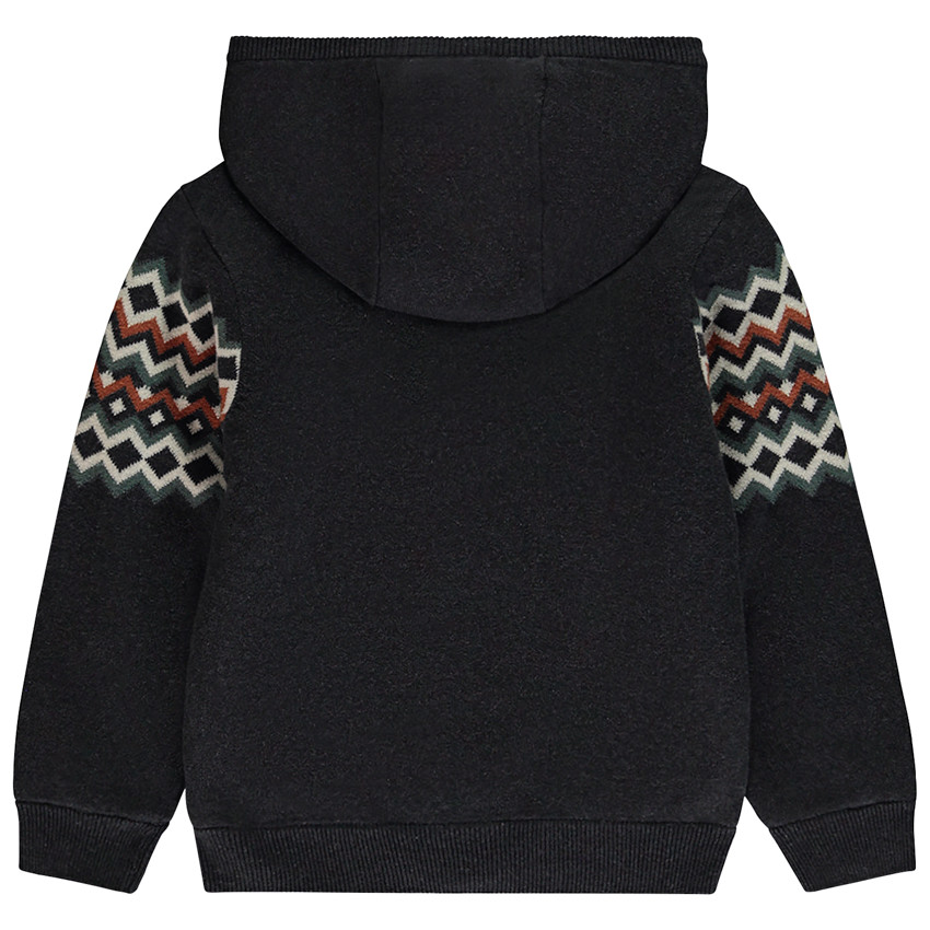 Ζακέτα με επένδυση από sherpa και φαντεζί σχέδιο για αγόρι 