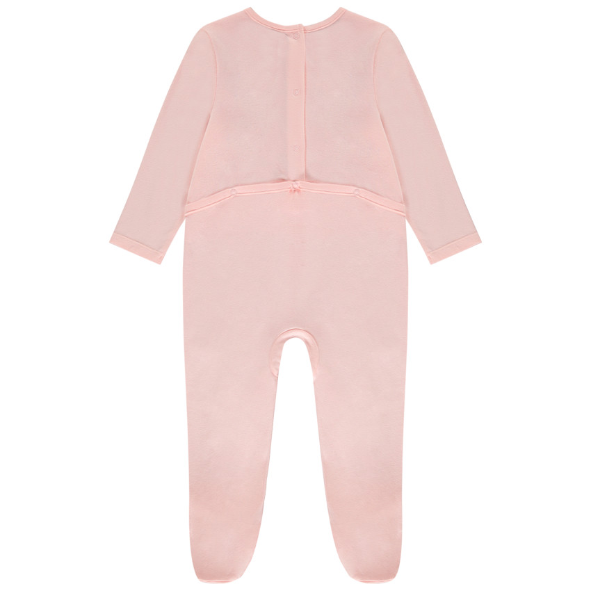 Φορμάκι από jersey με φαντεζί σχέδιο για bebe κορίτσι 