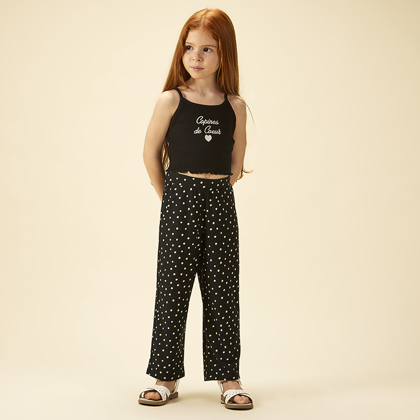 Παντελόνι με σχέδιο πουά για κορίτσι 