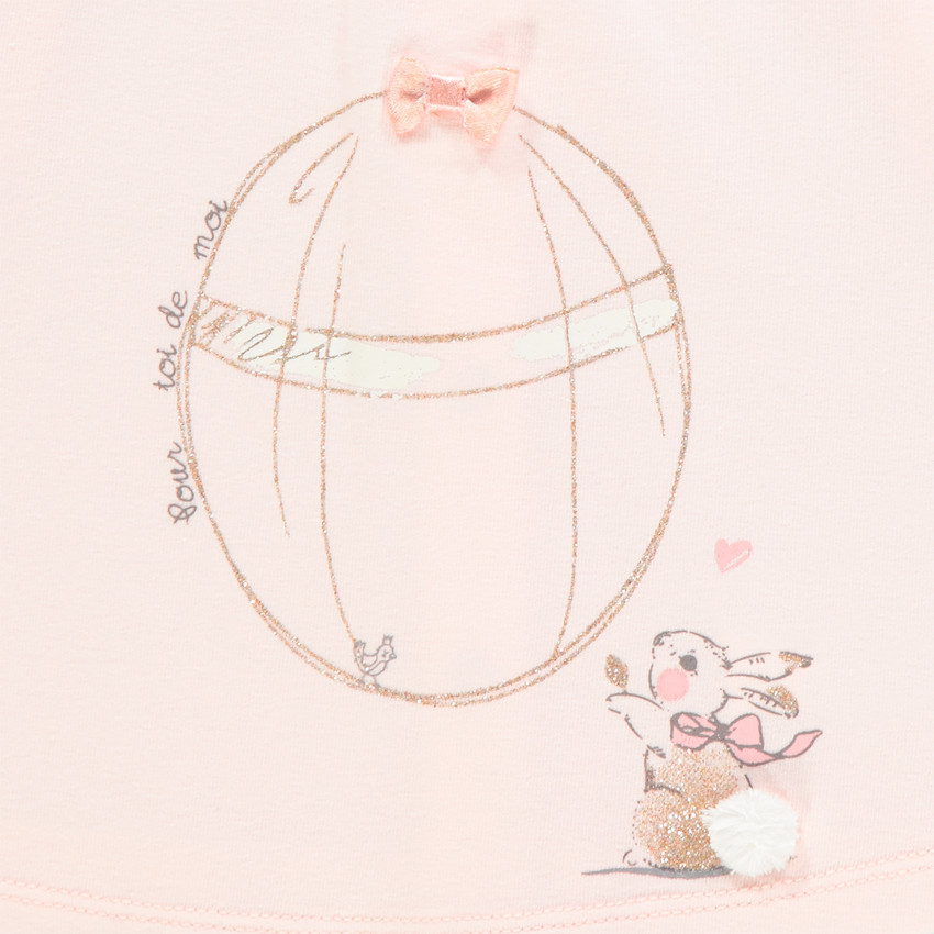 Σετ t-shirt με σχέδιο αυγό και παντελόνι 