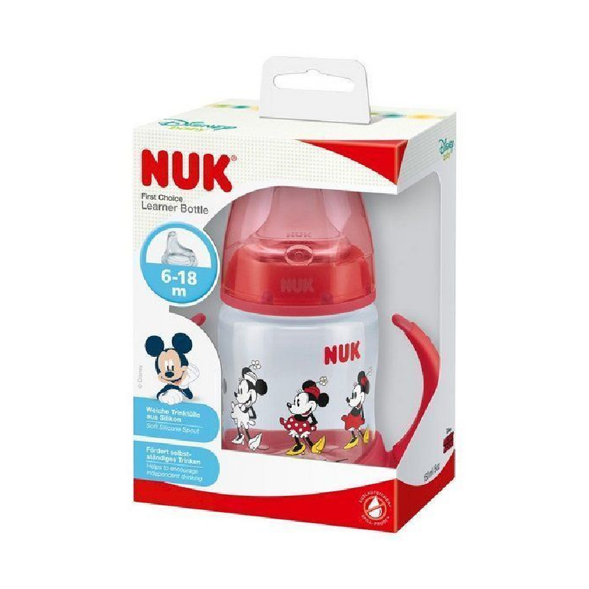 Μπιμπερο F.C.Plus Pp 150Ml Εκπαιδ.Με Δυο Λαβες Mickey F.C.Temp.Control NUK 