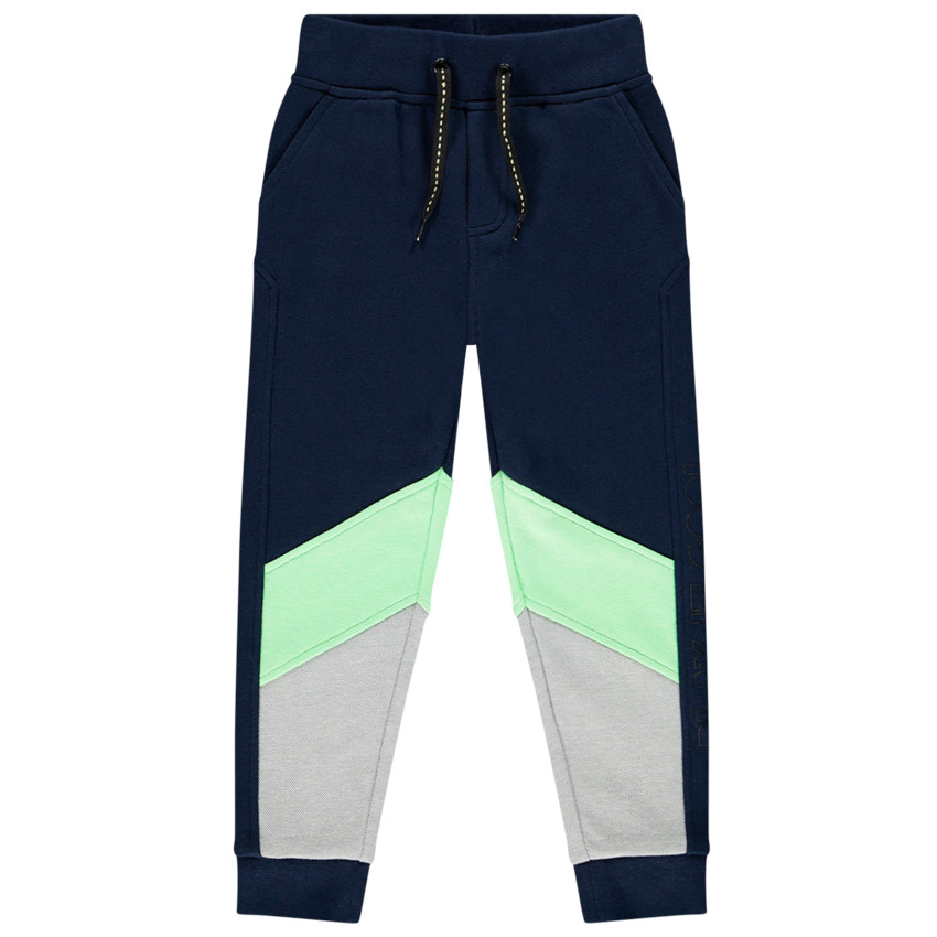 Παντελόνι φόρμας molleton τρίχρωμο για αγόρι 