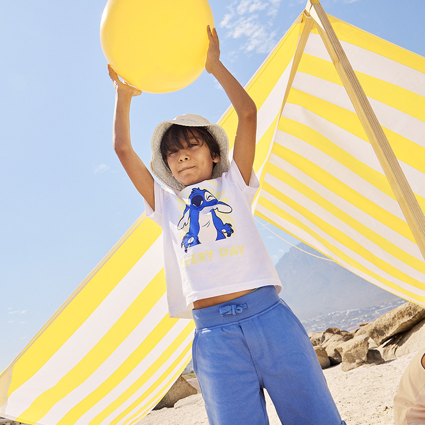 Κοντομάνικο μπλουζάκι με print Stitch Disney για αγόρι 